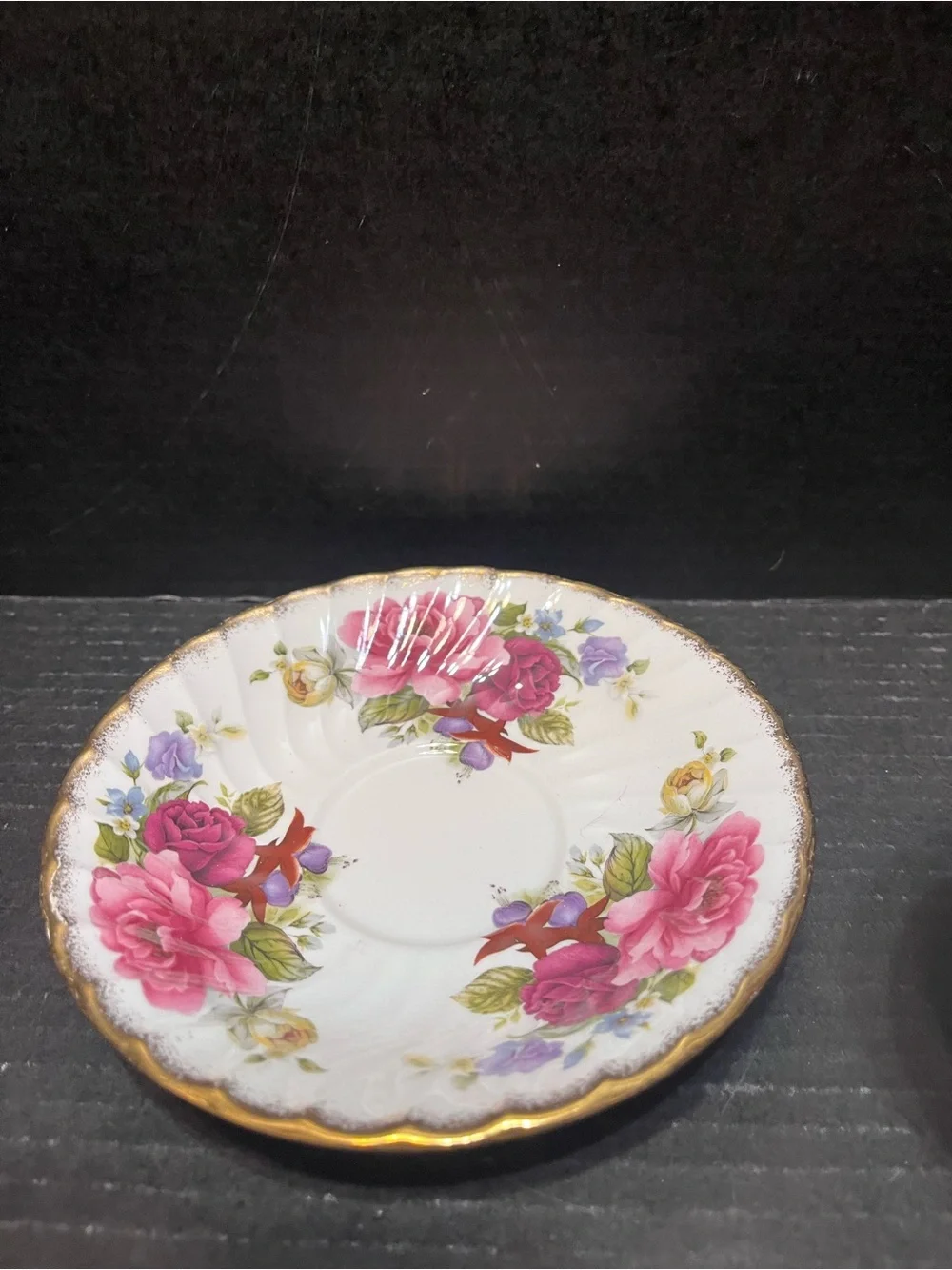 Vintage Royal Sutherland Fine Bone China Teacup and Saucer # 11 and 12 roses